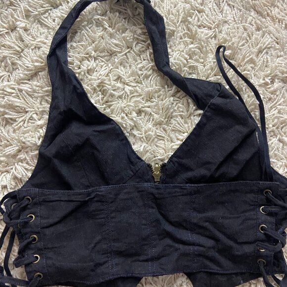 Urban Outfitters CROP halter Top - Picture 3 of 4